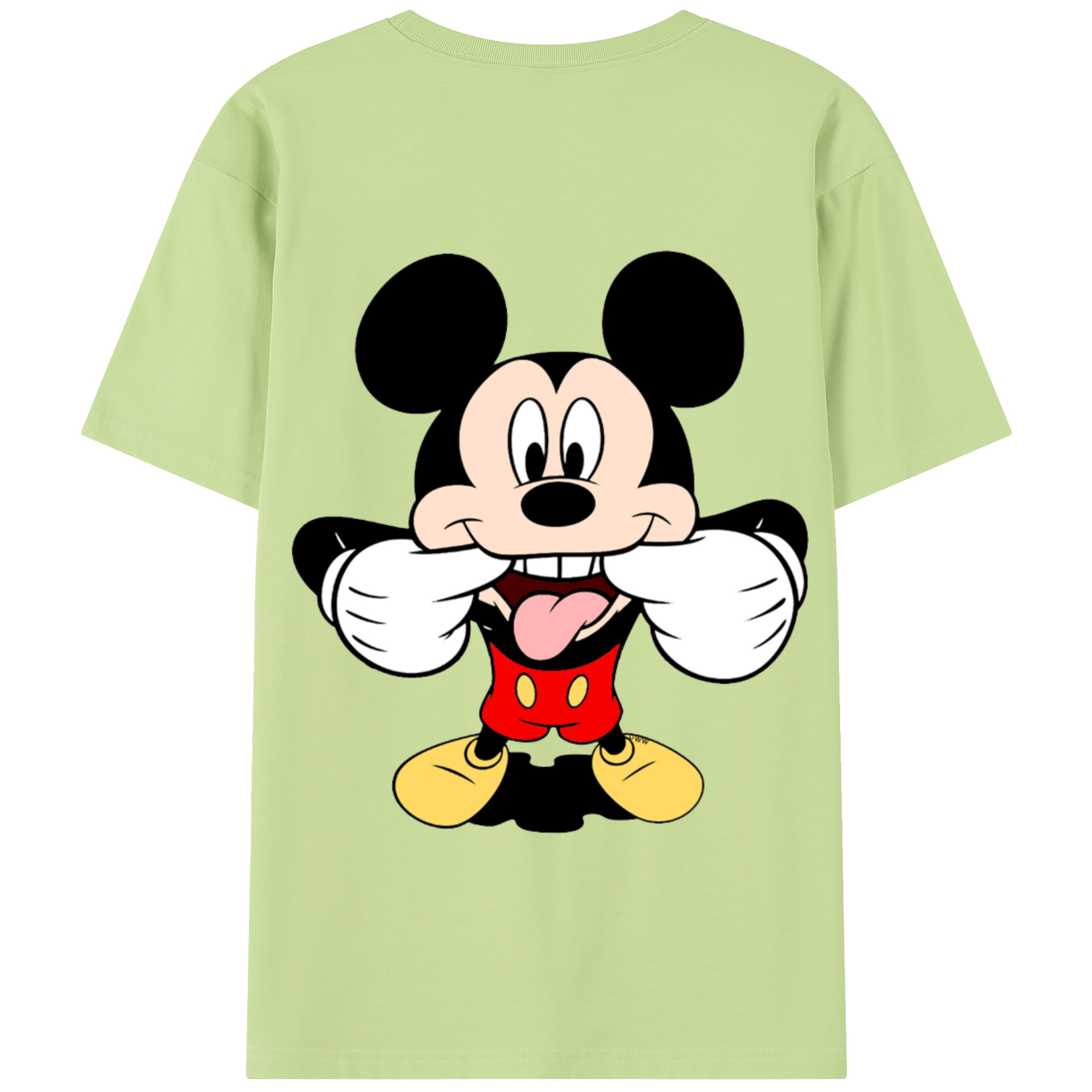 （画像用） ミッキーマウス Mickey Mouse 綿100％半袖Tシャツ（背面プリント）
